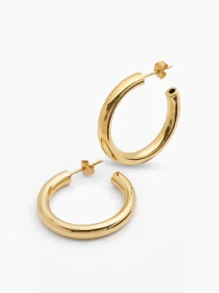 Classic 3cm Gold Hoop Earrings