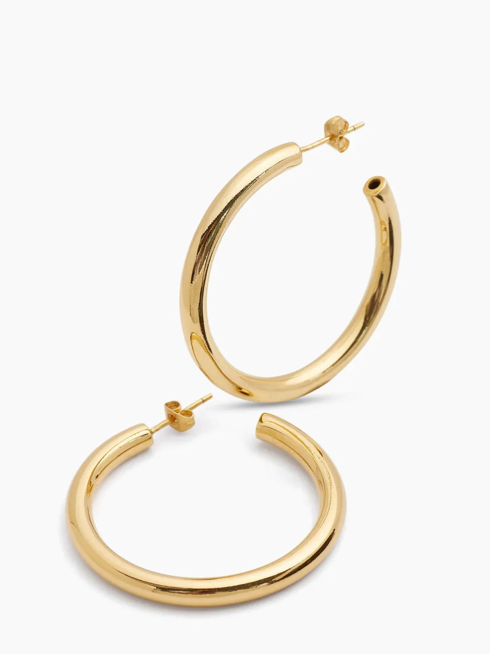 Classic 4cm Gold Hoop Earrings