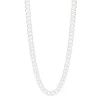 50cm Solid Sterling Silver Slim Curb Link Chain