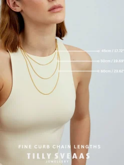 Fine Gold Curb Link Chain