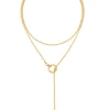Fine Gold Lariat Necklace