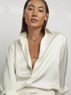 Fine Gold Lariat Necklace