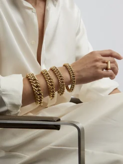 Giant Gold Curb Link Bracelet