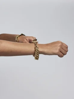 Giant Gold Curb Link Bracelet