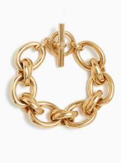 Giant Gold Double Linked Bracelet