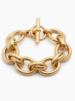 Giant Gold Double Linked Bracelet