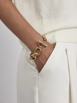 Giant Gold Double Linked Bracelet