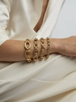 Giant Gold Interlock Bracelet