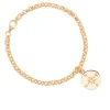 Gold Belcher Bracelet With Compass