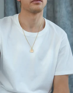 Gold Compass / Not All Who Wander Necklace