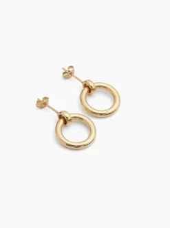 Gold Eternity Stud Earrings