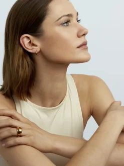 Gold Huggie Earrings