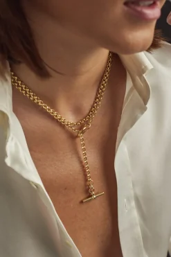 Gold Lariat Necklace
