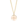 Large Gold Compass / Not All Who Wander Necklace