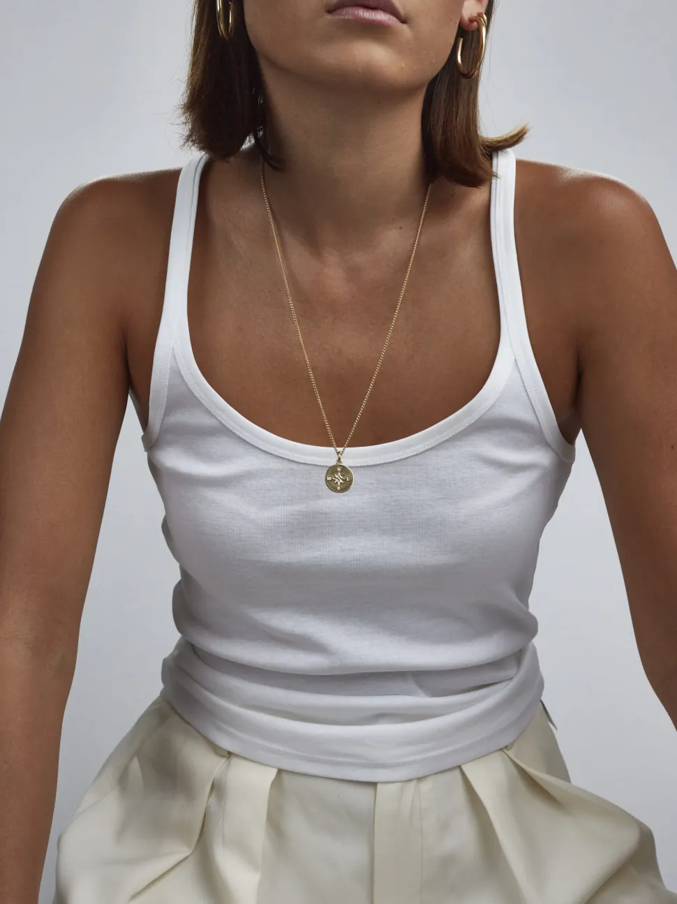 Large Gold Compass / Not All Who Wander Necklace