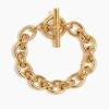 Large Gold Double Linked Bracelet