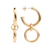 Large Gold Eternity Earrings