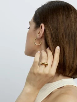 Large Gold Hoop Earrings