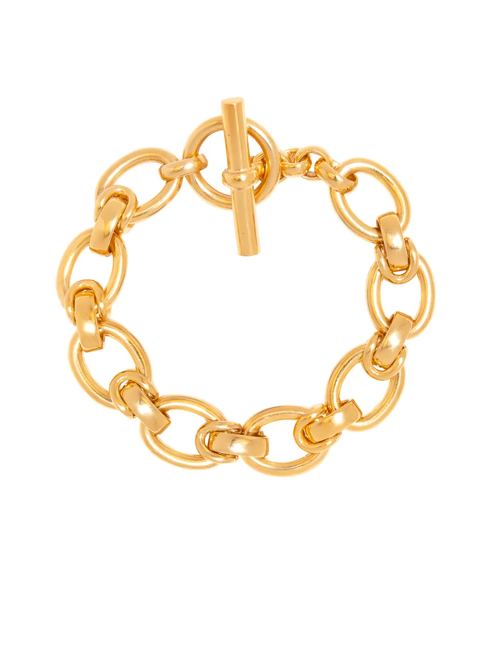 Large Gold Interlock Bracelet