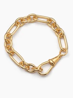 Large Gold Watch Clipt Bracelet