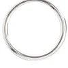 Large Plain Silver Bangle