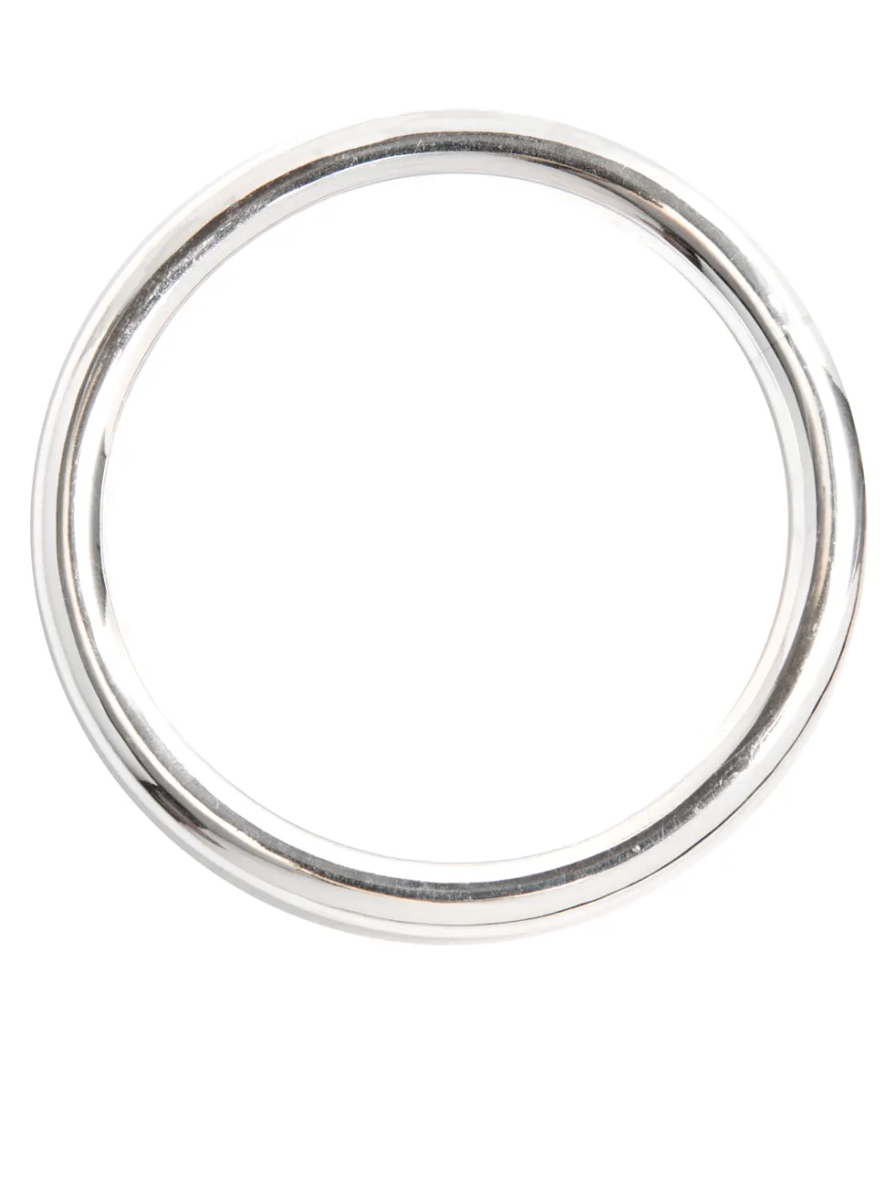 Large Plain Silver Bangle