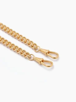 Medium Gold Curb Clipt Necklace