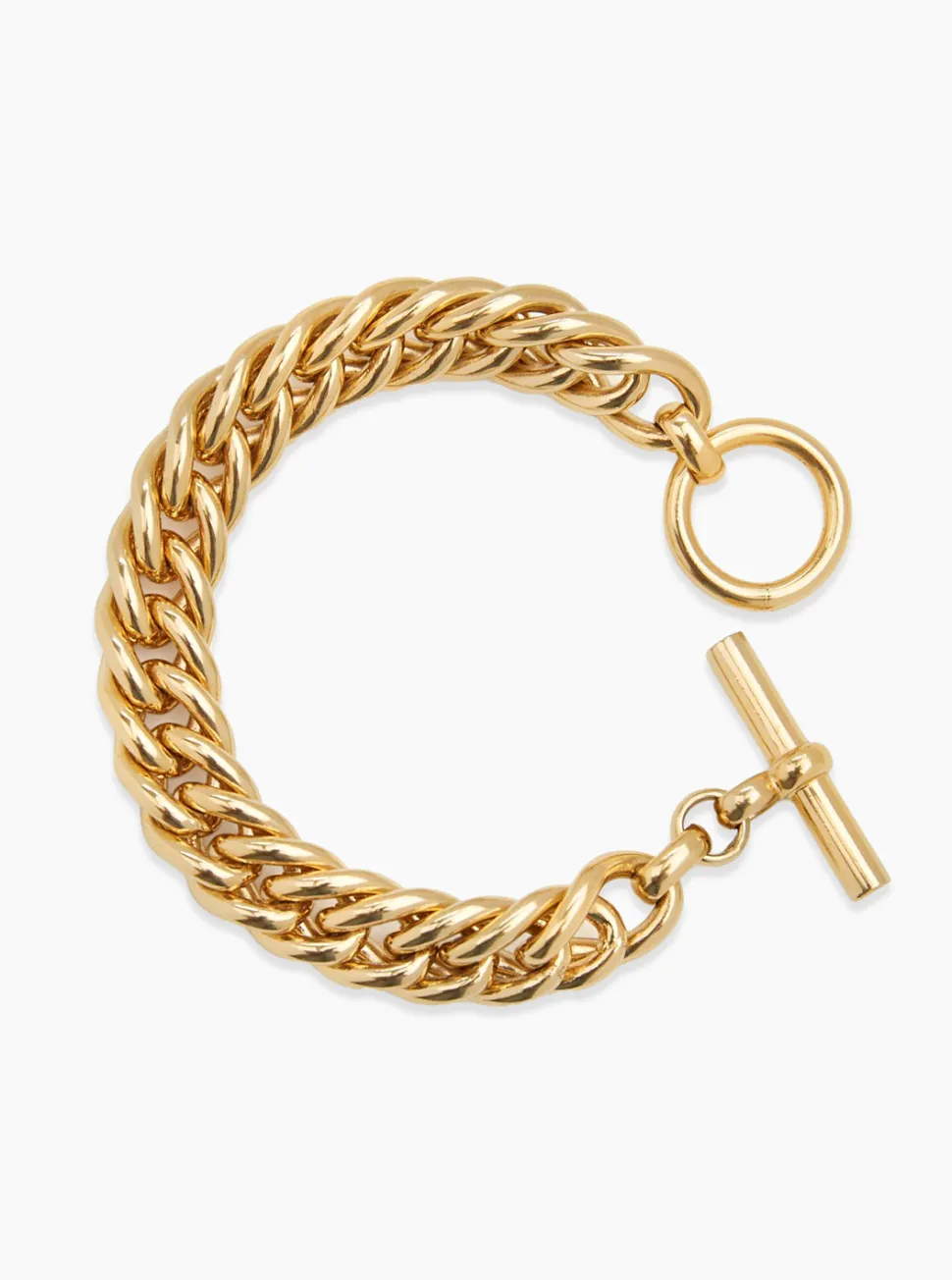 Medium Gold Curb Link Bracelet