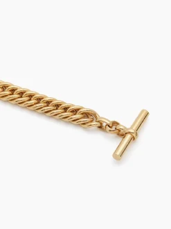 Medium Gold Curb Link Bracelet