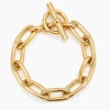 Medium Gold Oval Linked Bracelet
