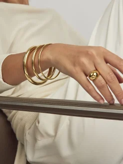 Medium Plain Gold Bangle