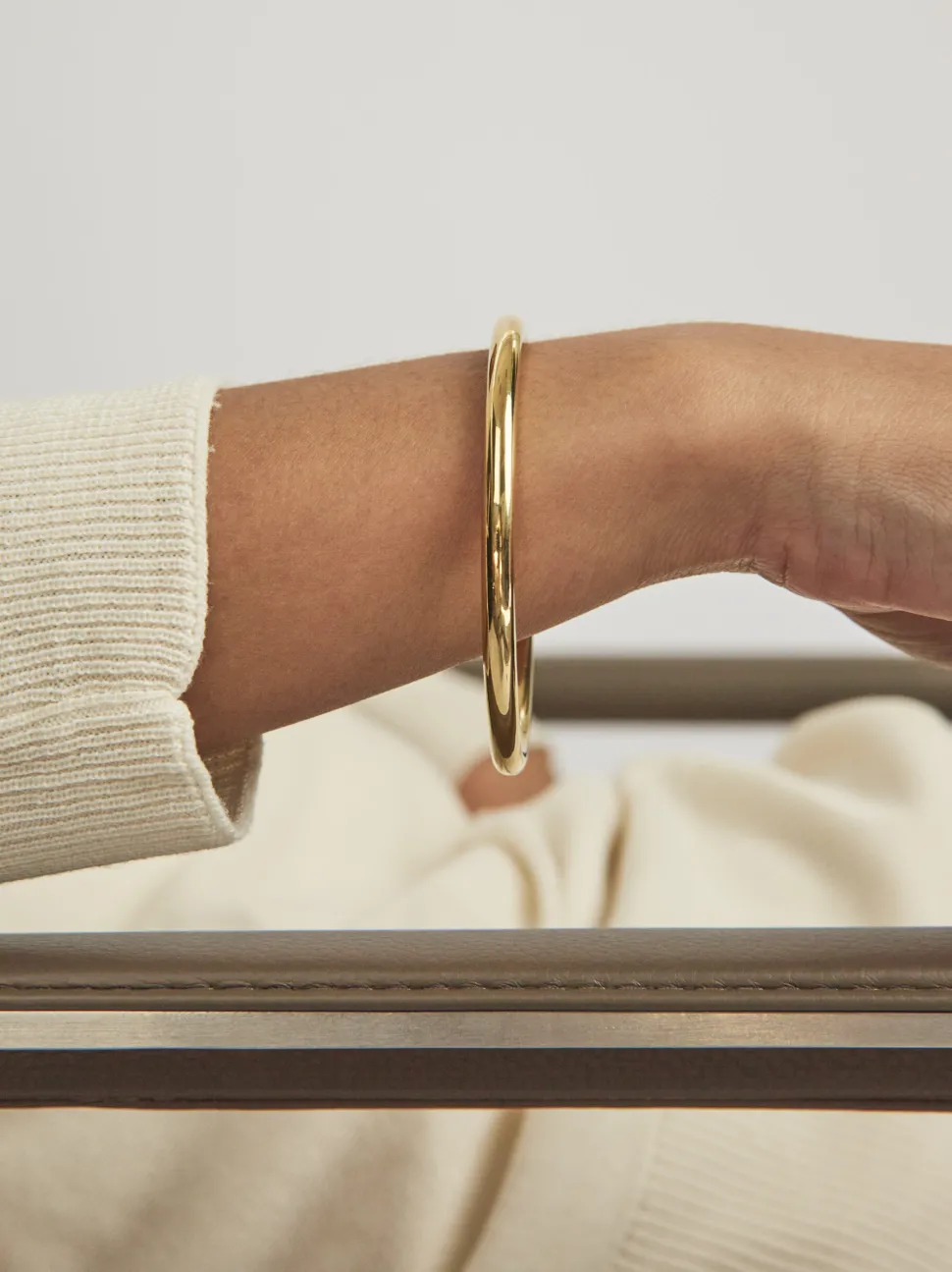 Medium Plain Gold Bangle