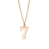 Men's Gold Lucky No 7 Necklace