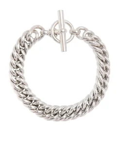 Men's Large Solid Sterling Silver Curb Link Bracelet