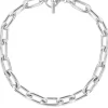 Men's Large Solid Sterling Silver Oval Link Necklace