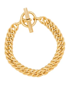 Men's Slim Gold Curb Chain Bracelet