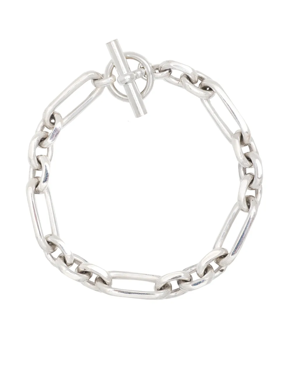 Men's Slim Solid Sterling Silver Watch Chain Bracelet