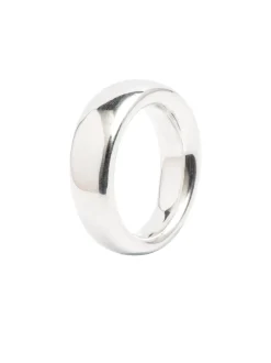 Men's Slim Solid Sterling Silver Band Ring