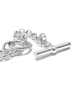 Short Silver Lariat Necklace