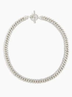 Silver Curb Link Choker