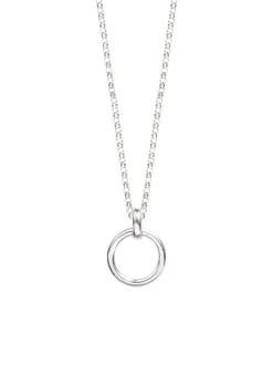 Silver Eternity Ring On Belcher Chain