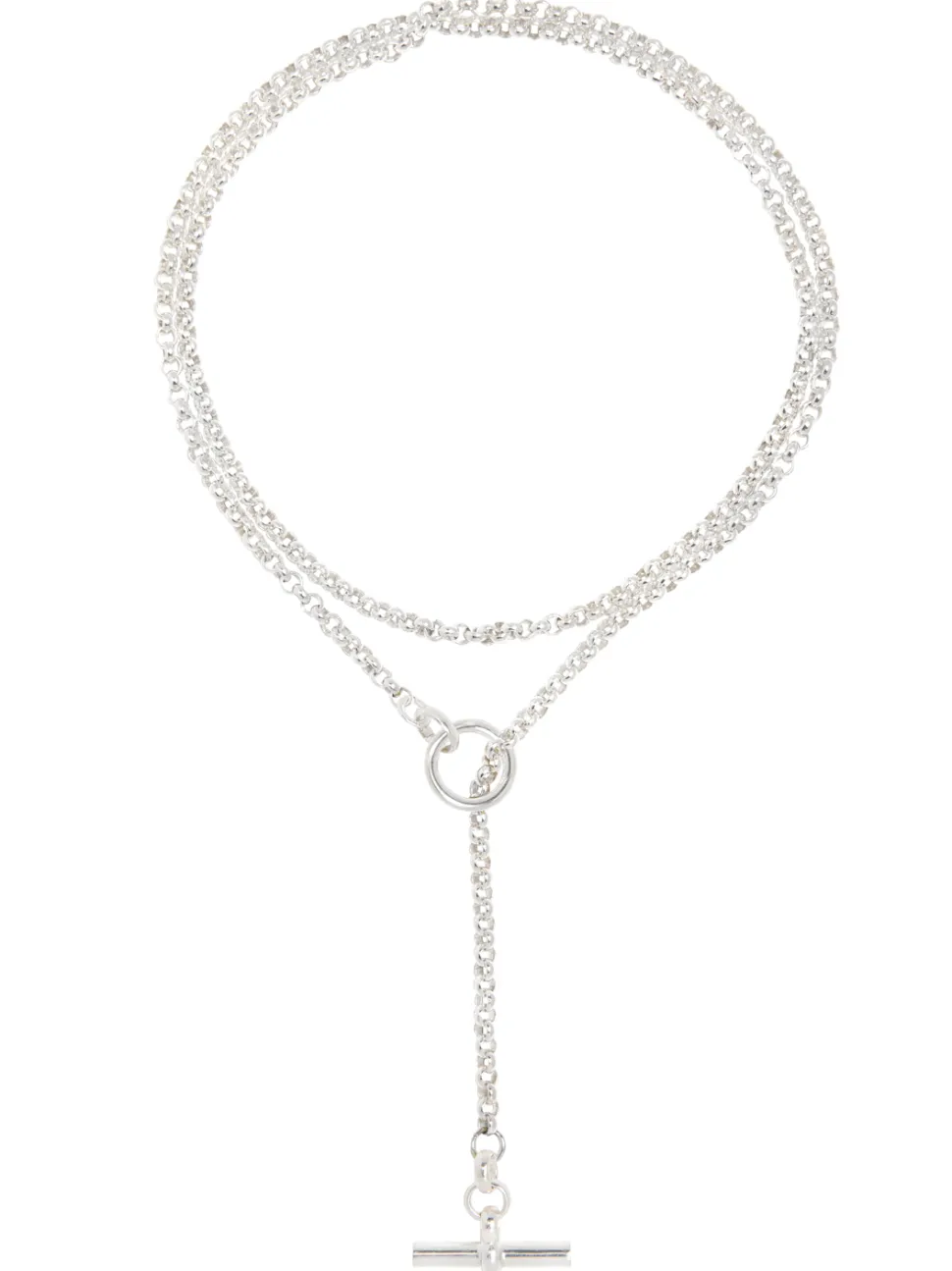 Silver Lariat Necklace