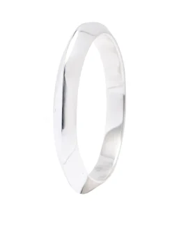 Silver-Plated Retro Bangle