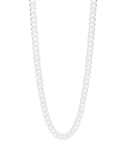 Slim Silver Curb Link Necklace