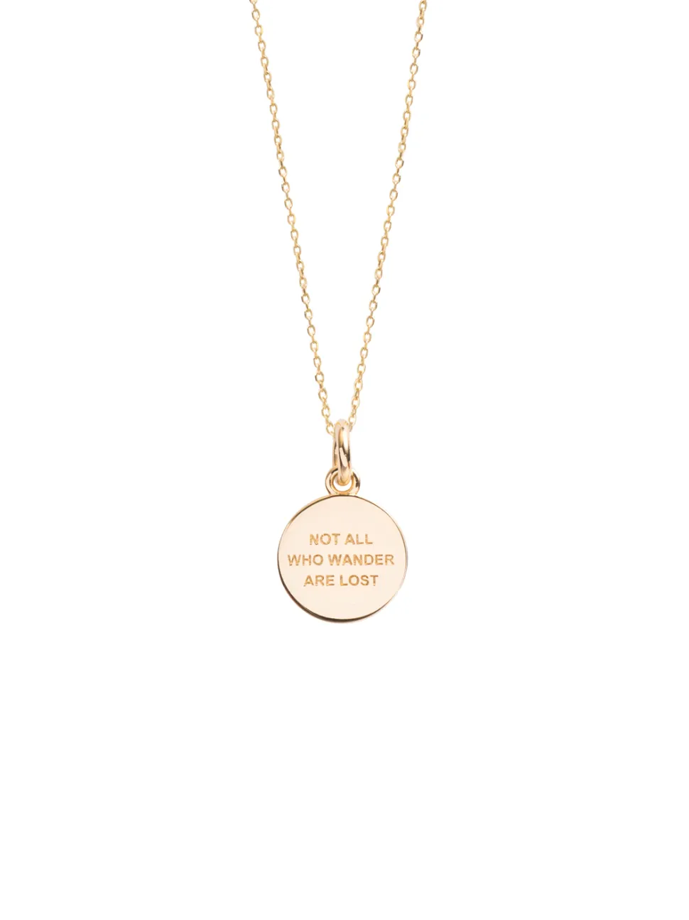 Small Gold Compass On Trace Chain