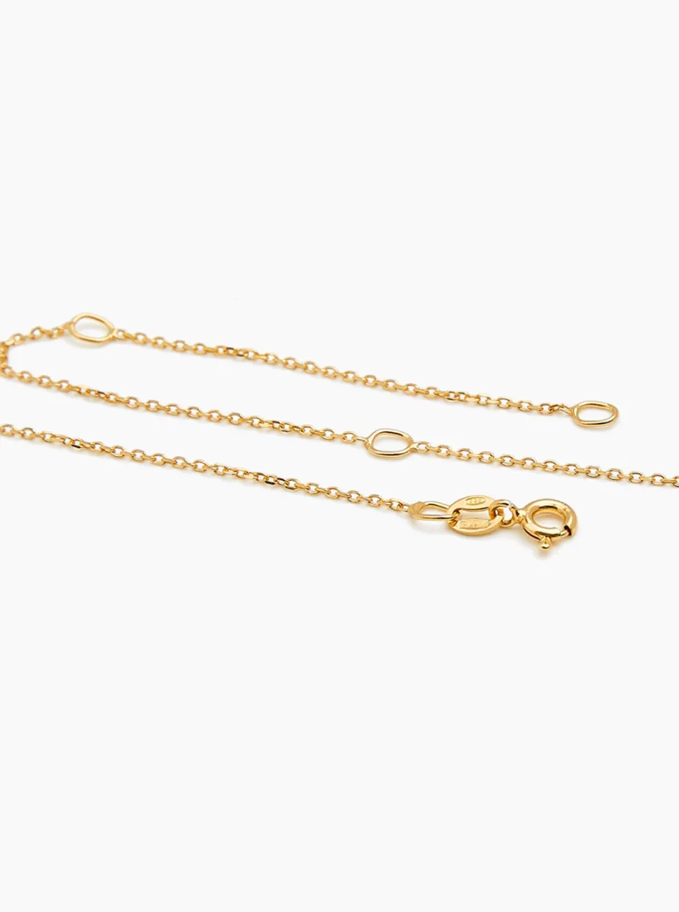Small Gold Compass On Trace Chain