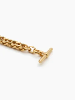Small Gold Curb Link Bracelet
