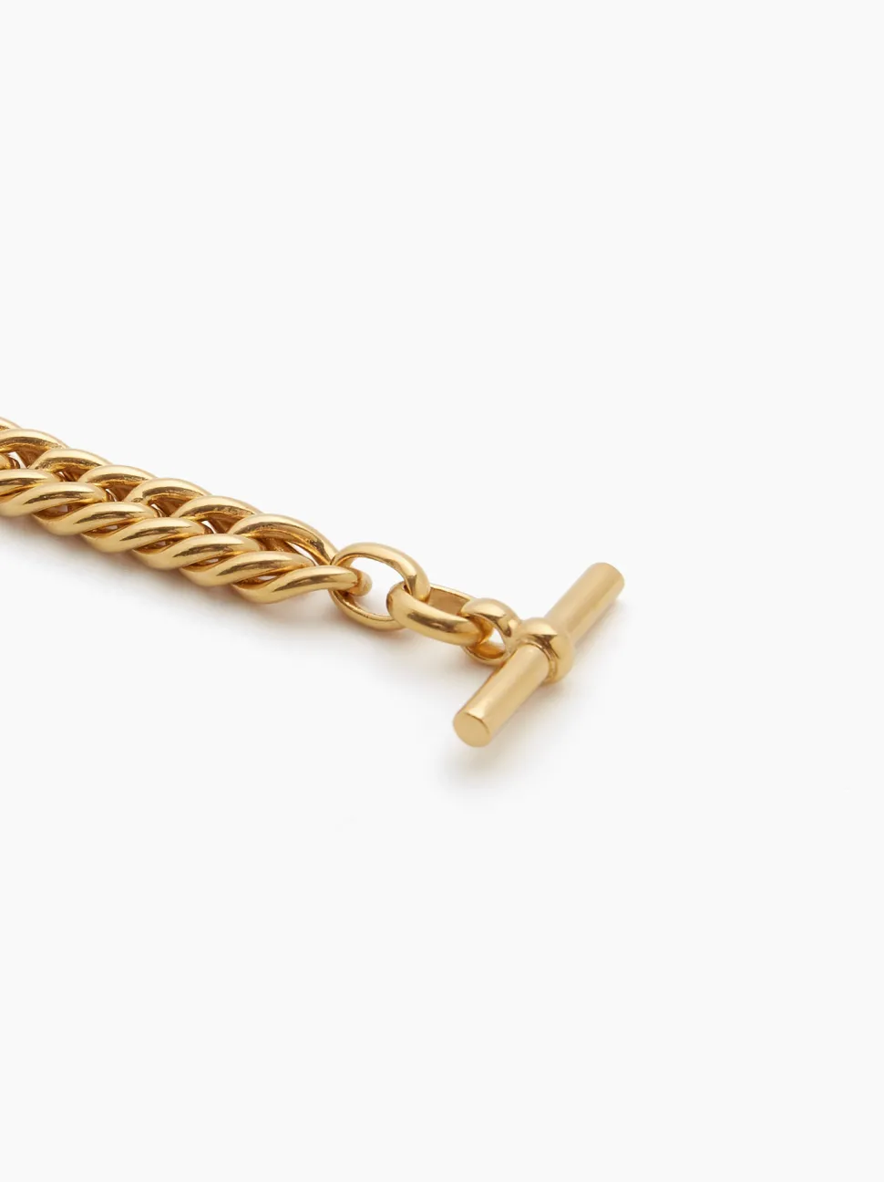 Small Gold Curb Link Bracelet