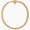Small Gold Double Linked Necklace