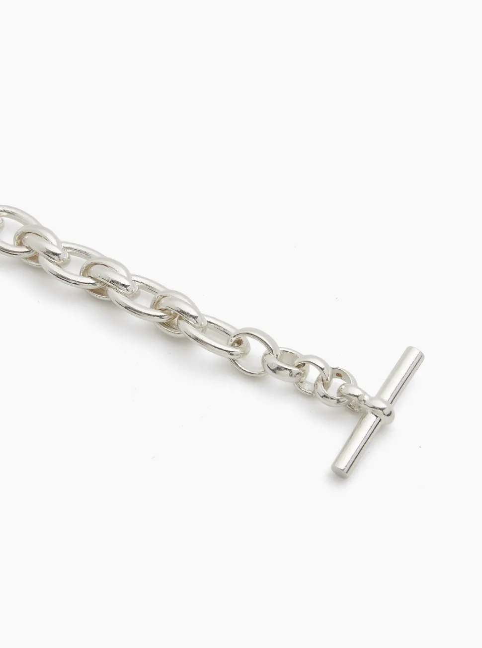 Small Silver Double Link Necklace